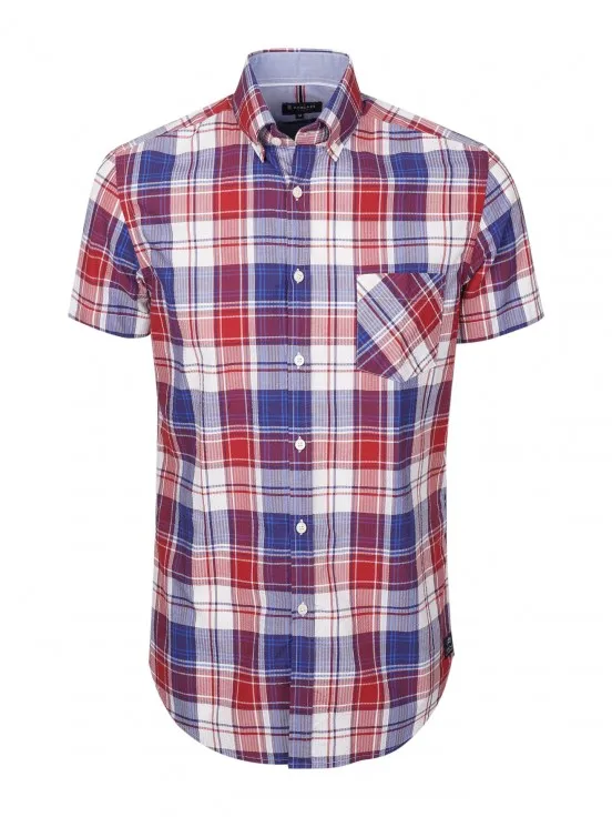 Checked Short-Sleeve Shirt