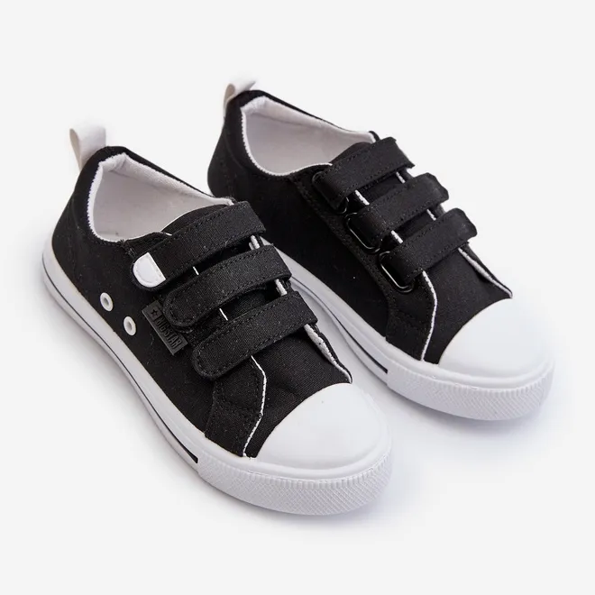 Children's Velcro Sneakers Big Star NN374118 Black