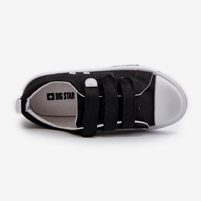 Children's Velcro Sneakers Big Star NN374118 Black