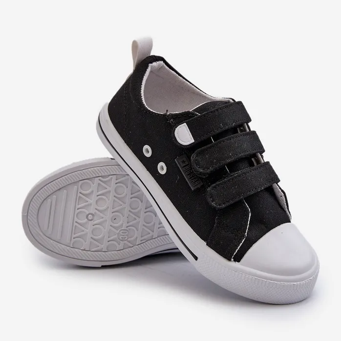 Children's Velcro Sneakers Big Star NN374118 Black