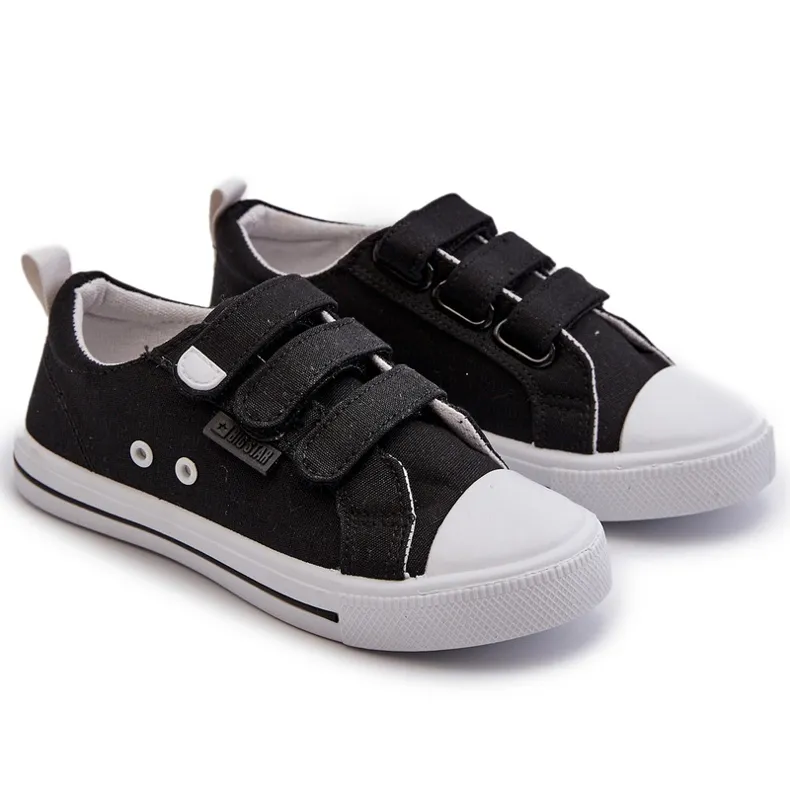 Children's Velcro Sneakers Big Star NN374118 Black