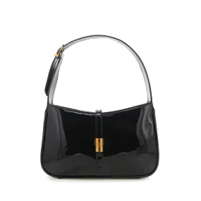 CLARA SHOULDER BAG - BLACK PATENT