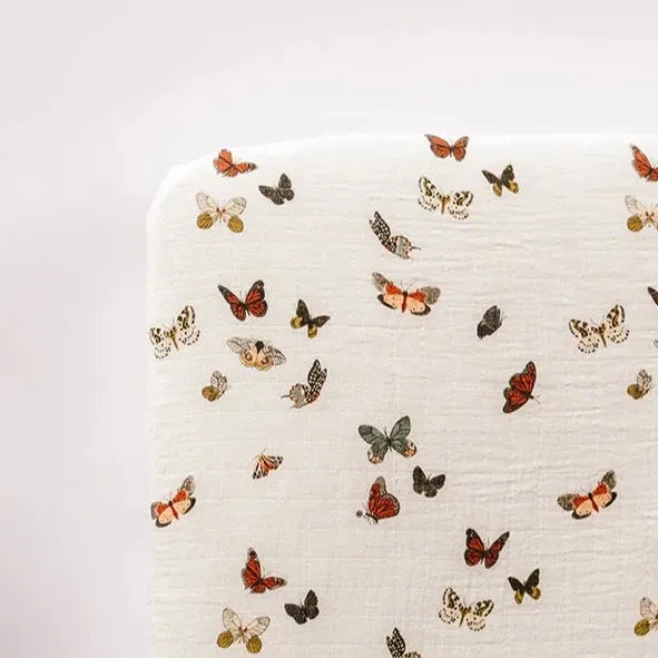 Clementine Kids Butterfly Migration Crib Sheet