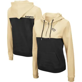 Colosseum UCF Knights Women's Gold/Black Aidan Lightweight Half-Zip Hoodie