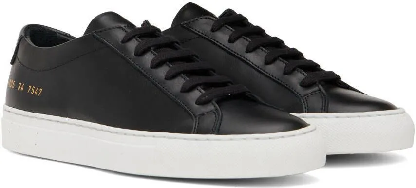 Common Projects Black Original Achilles Low Sneakers