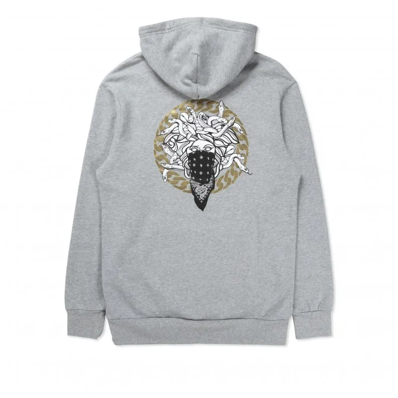 Crooks & Castles Bandusa Pullover Hooded Sweatshirt (Heather Grey)