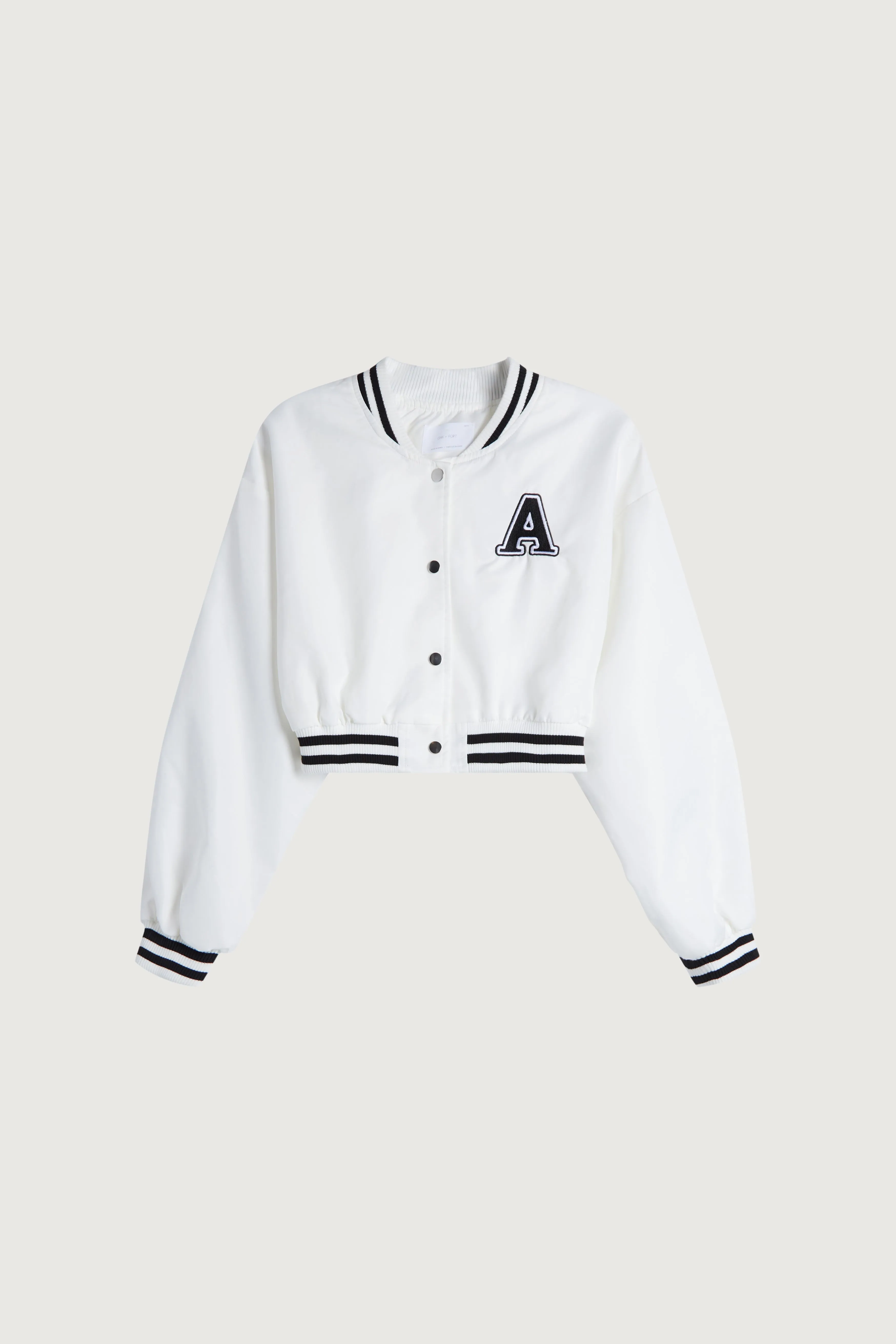 CROPPED VARSITY JACKET