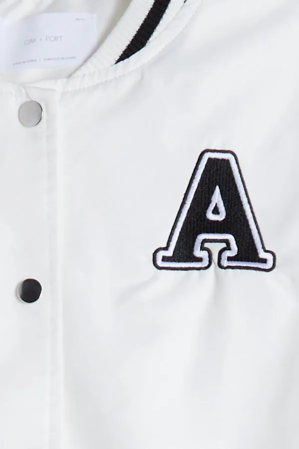 CROPPED VARSITY JACKET