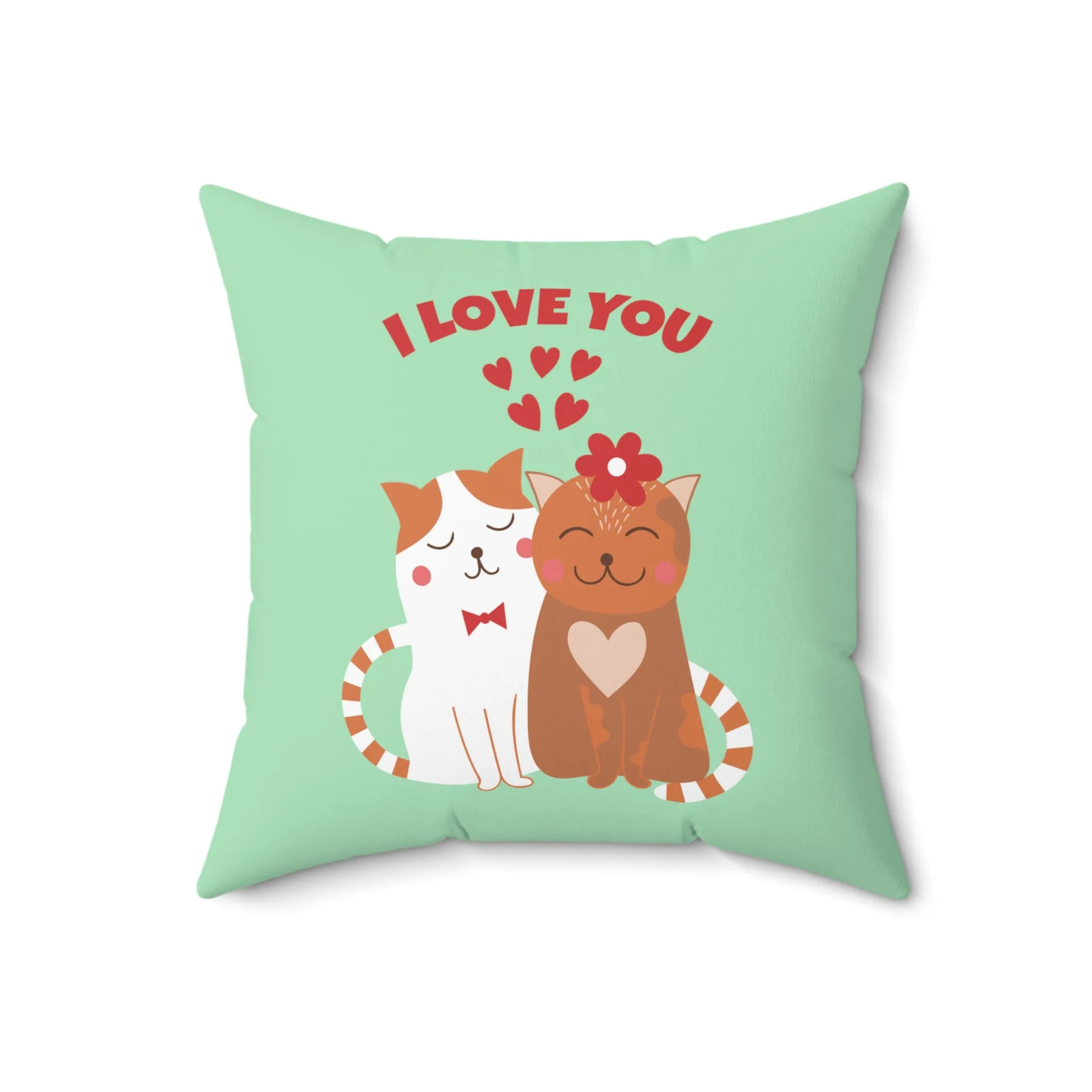 Cute cats Valentine's day Pillow