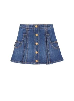 Denim skater skirt