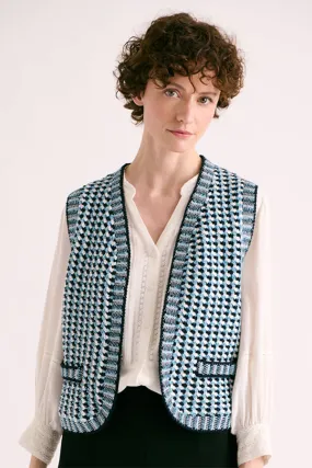 Devernois GAVROCHE SLEEVELESS KNITTED JACKET