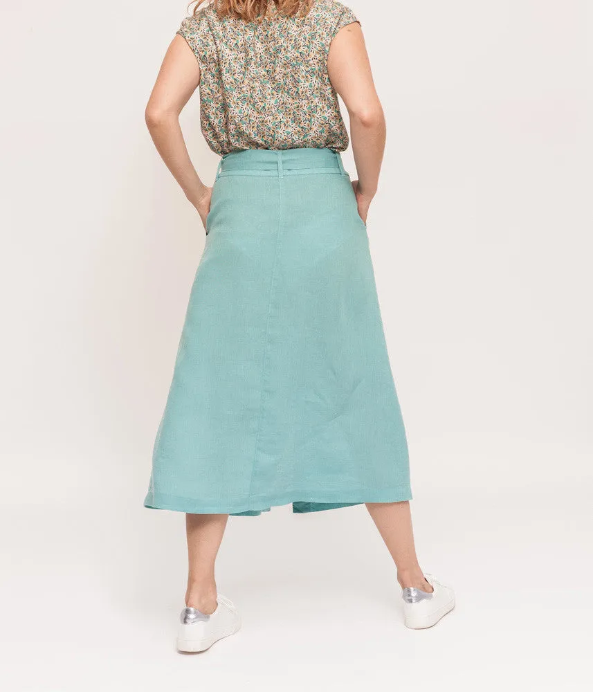 Devernois JESSYLIN LINEN MIDI SKIRT