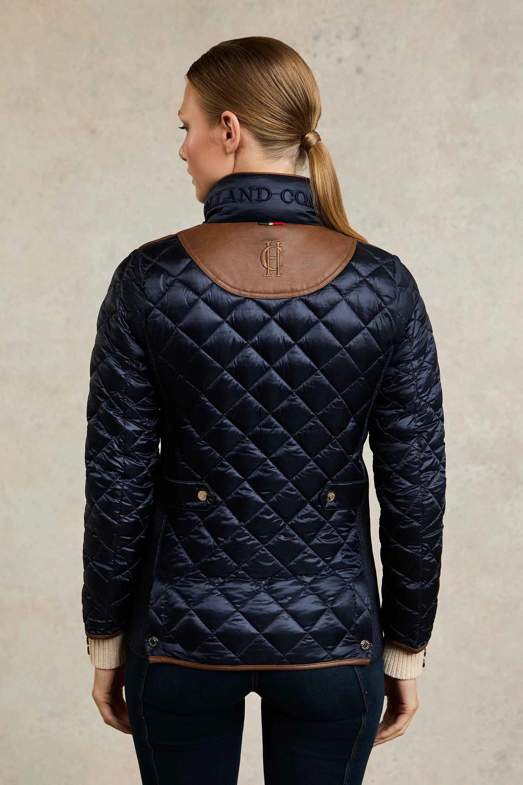 Diamond Quilt Classic Jacket (Ink Navy)