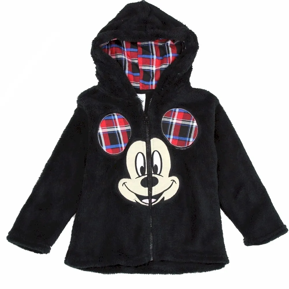 Disney Toddler Boy's Mickey Mouse Velboa Hoodie