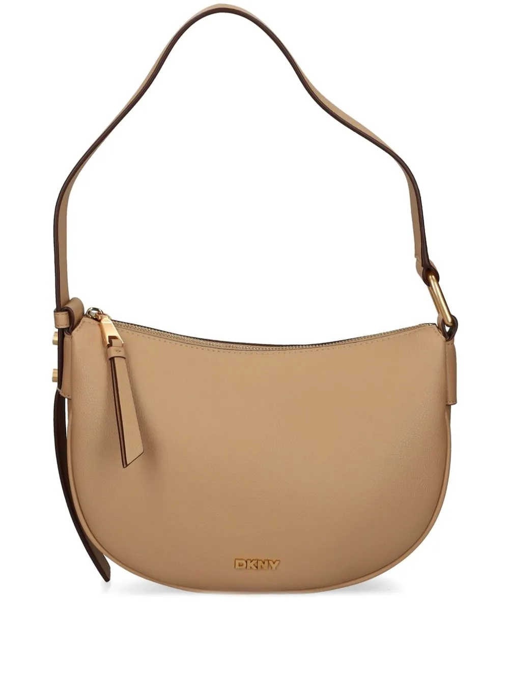 DKNY logo-plaque shoulder bag - Brown