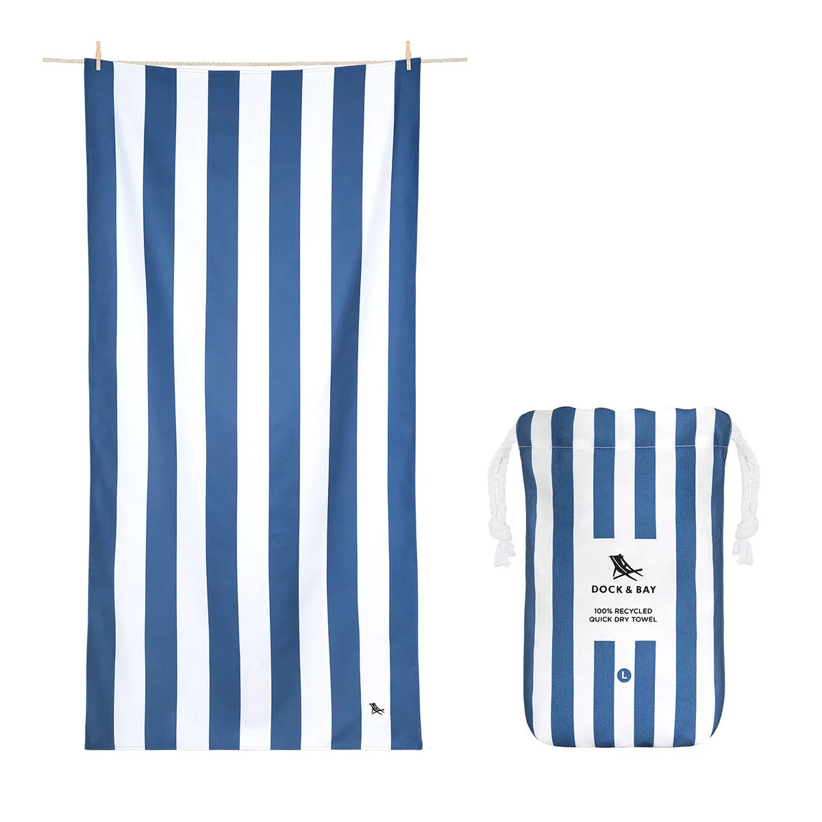 Dock & Bay Quick Dry Towels - Cabana Classics (Set of 4)