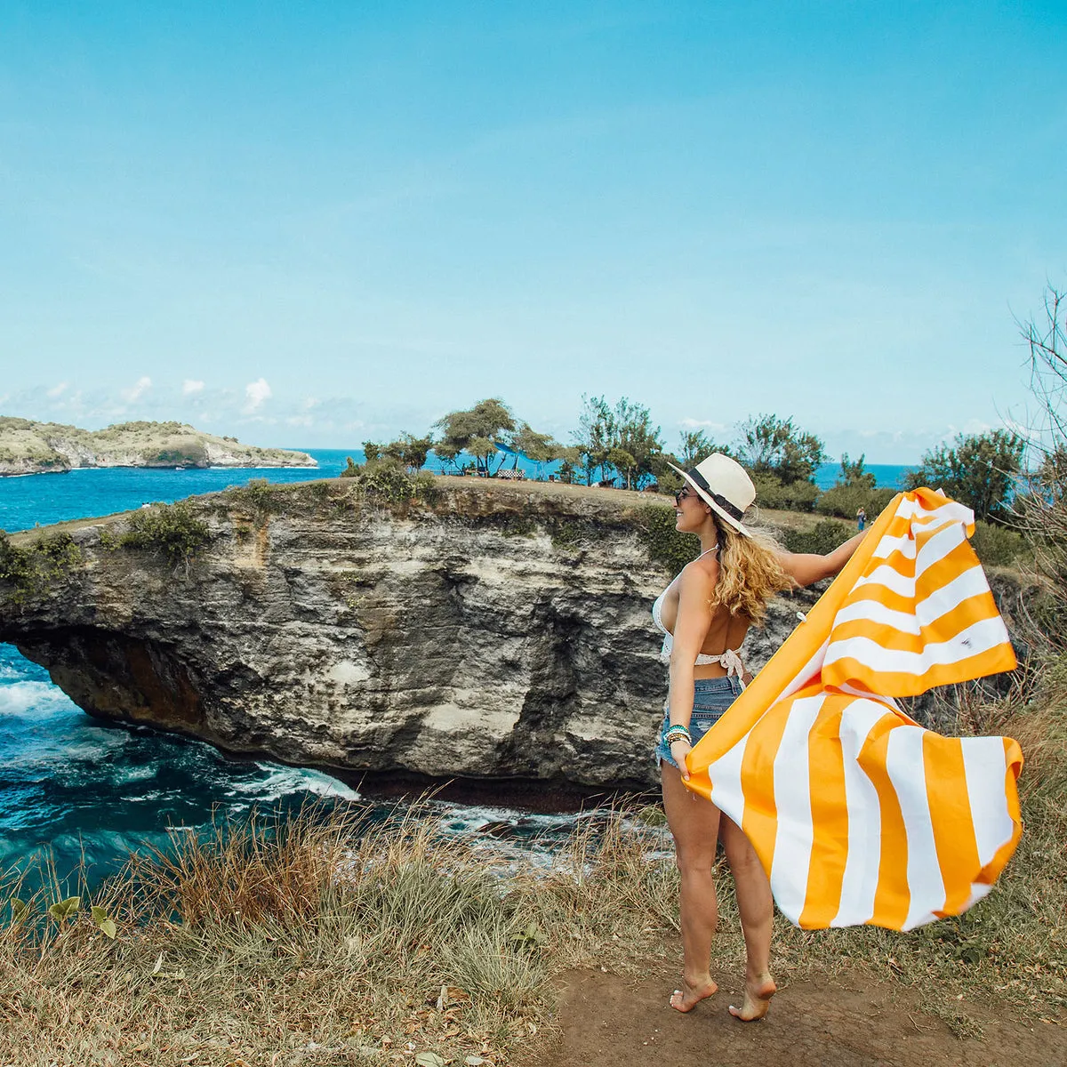 Dock & Bay Quick Dry Towels - Cabana - Ipanema Orange