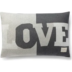 Domani Home Love Pillow, Gray