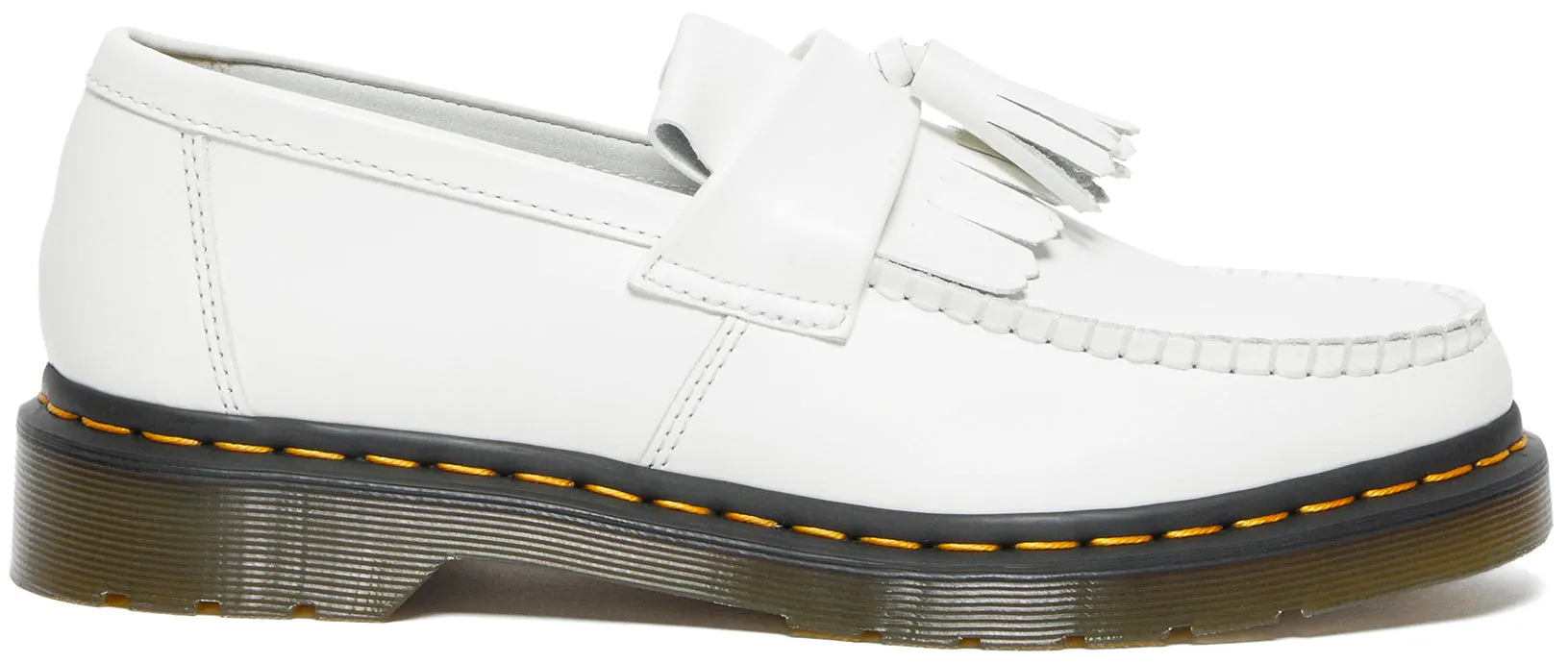 Dr Martens Adrian Tassel Loafer White Smooth