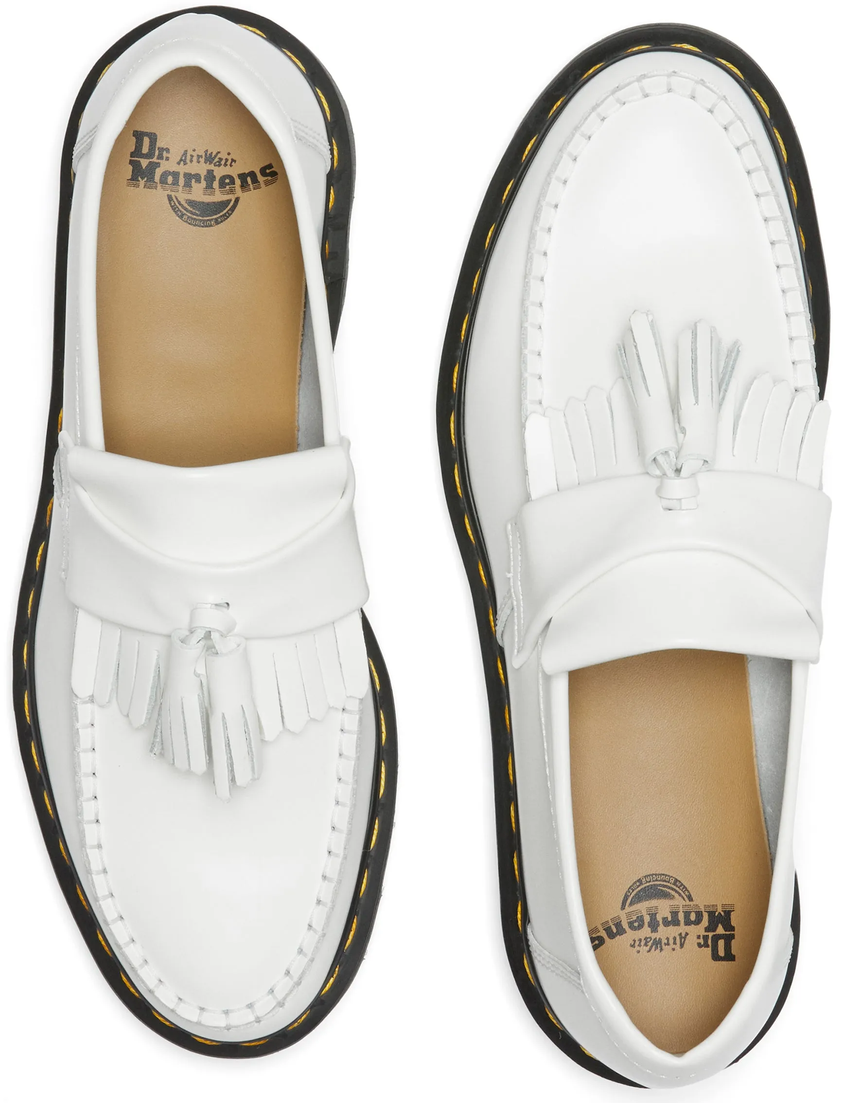 Dr Martens Adrian Tassel Loafer White Smooth