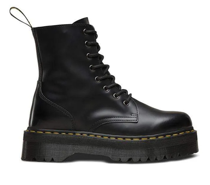 DR MARTENS JADON Black Polished Smooth