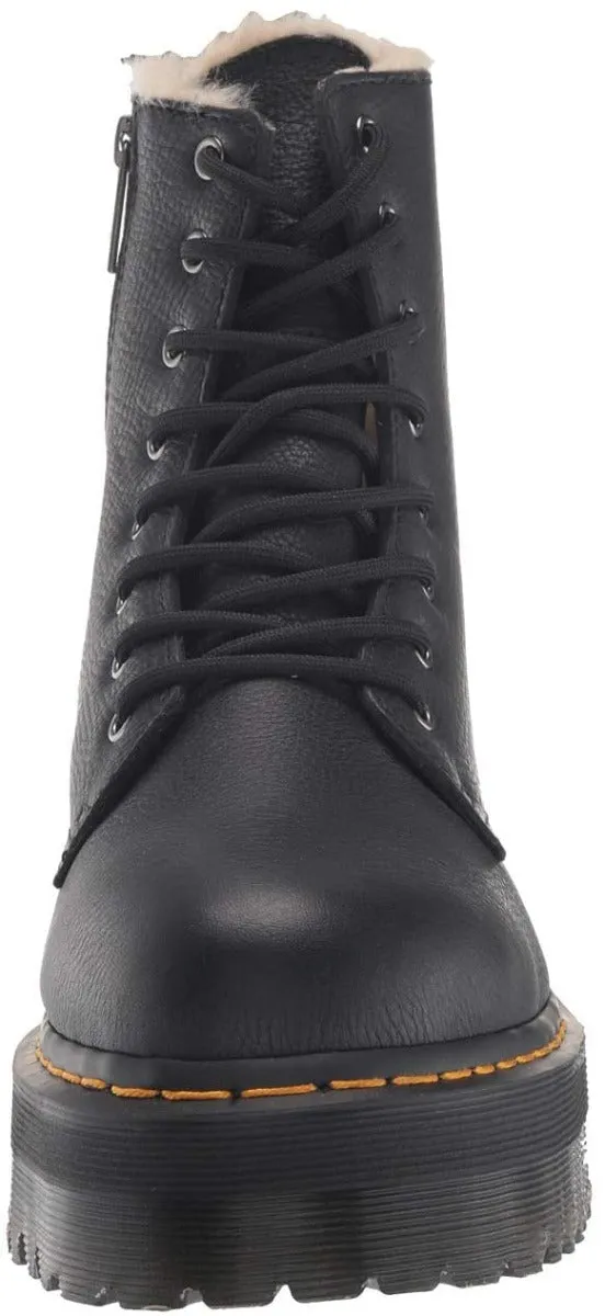 Dr. Martens Jadon Fur Lined Pisa Hi Top Black