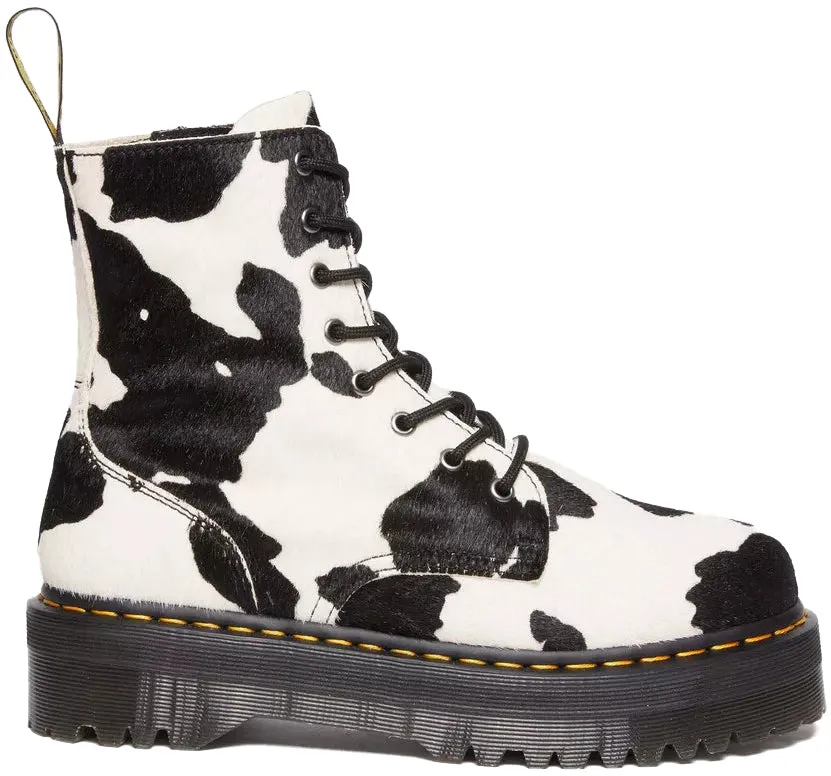 Dr. Martens Jadon Retro Quad Hair On Cow Print