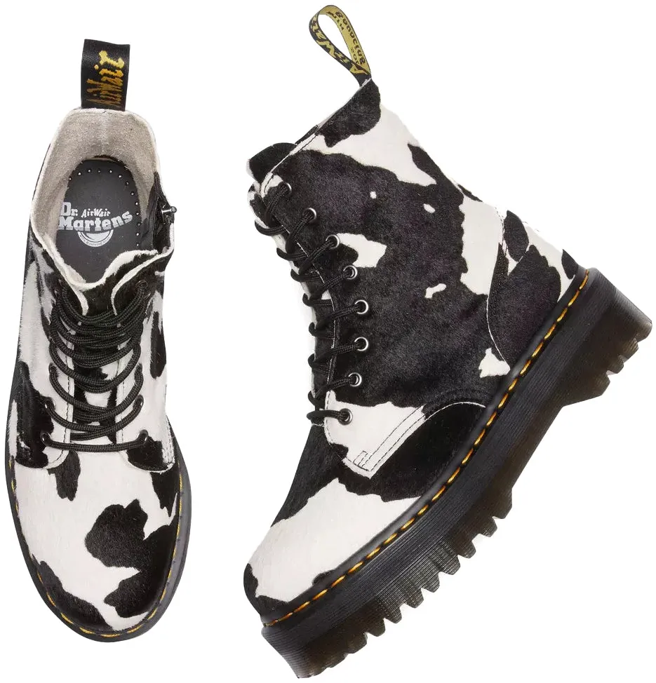 Dr. Martens Jadon Retro Quad Hair On Cow Print