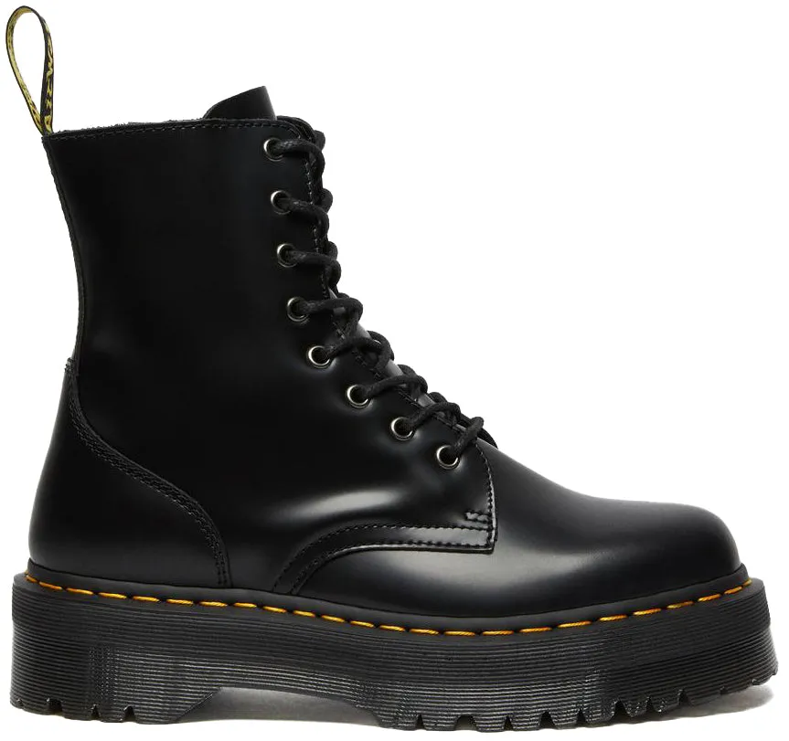 Dr. Martens Jadon Smooth High Top Platform Black Polished