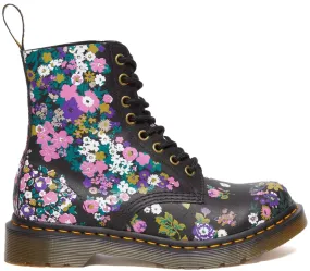 Dr. Martens Womens 1460 Pascal Black/ Multi Vintage Floral Backhand