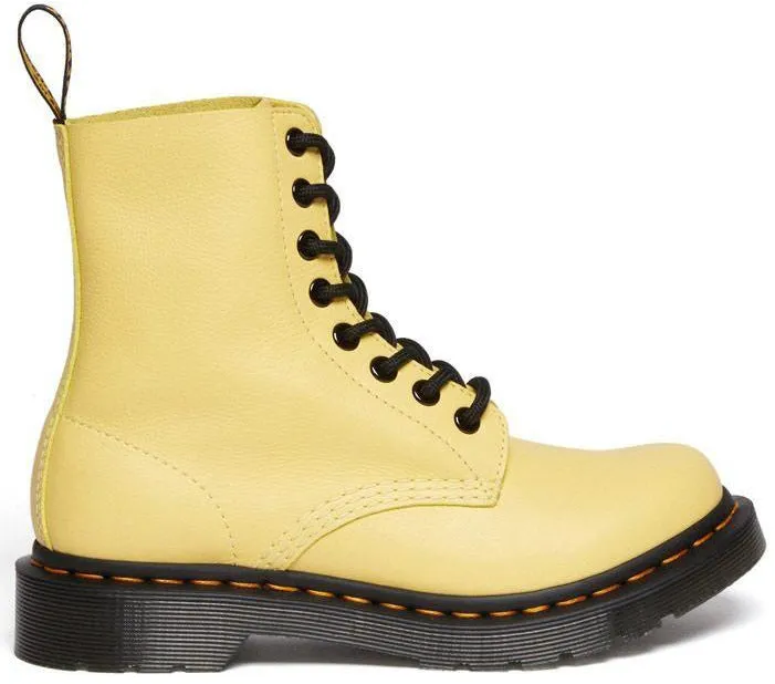 Dr. Martens Womens 1460 Pascal Lemon Yellow Virginia