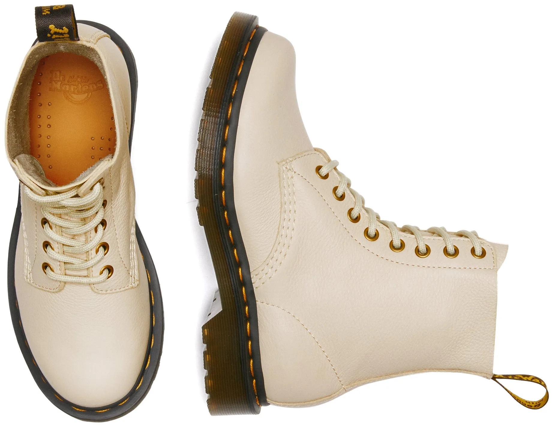 Dr. Martens Womens 1460 Pascal Parchment Beige Virginia