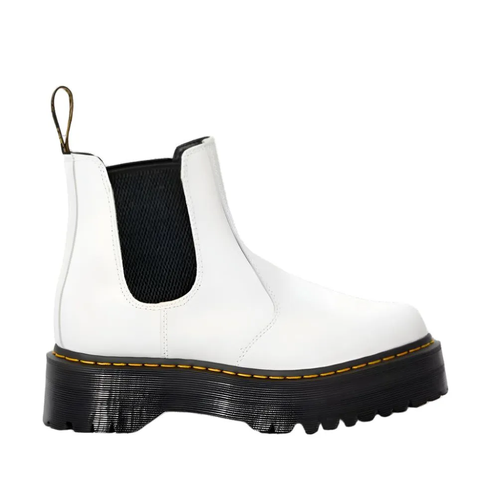 Dr. Martens Women's 2976 Quad Platform - White