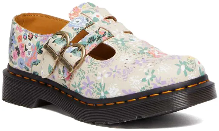 Dr. Martens Womens 8065 Mary Jane Floral Mash Up Backhand