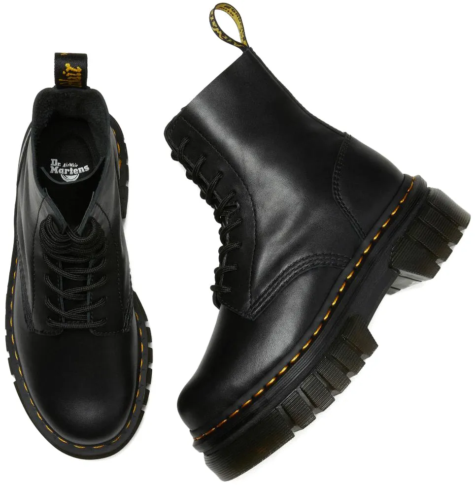 Dr. Martens Womens Audrick Black Nappa Lux Leather