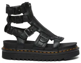 Dr. Martens Women's Olson Sandal Black Milled Nappa