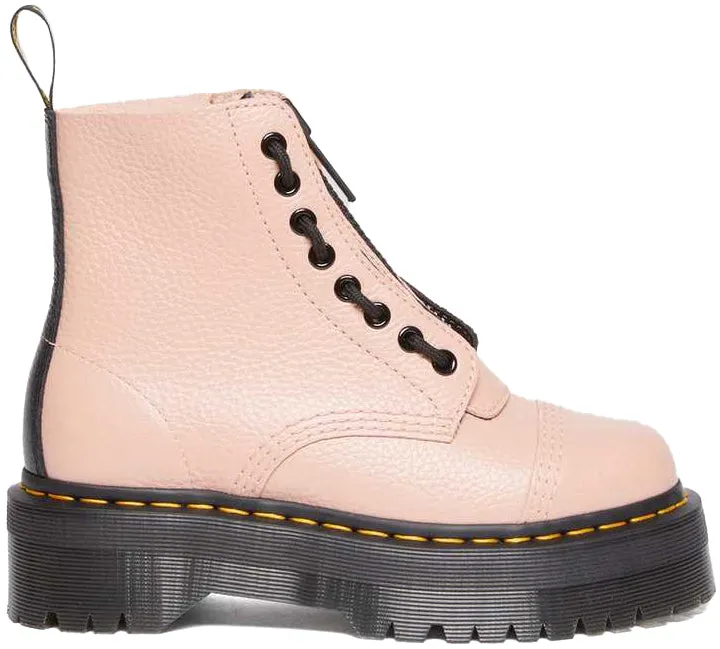 Dr. Martens Womens Sinclair Peach Beige Milled Nappa