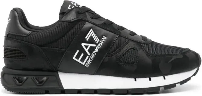 Ea7 Emporio Armani logo-debossed sneakers Black