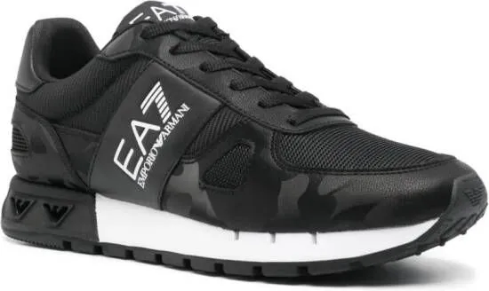 Ea7 Emporio Armani logo-debossed sneakers Black