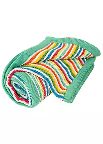 East Coast Nursery Stripe Knitted Blanket | Kaleidoscope