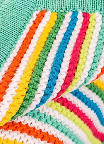 East Coast Nursery Stripe Knitted Blanket | Kaleidoscope