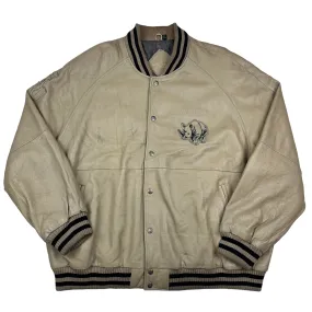 Ecko Unltd Cream Varsity Jacket