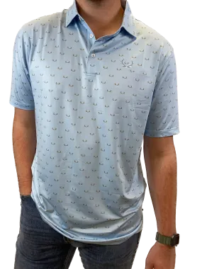 Elkmont Men's All Over Antler Polo