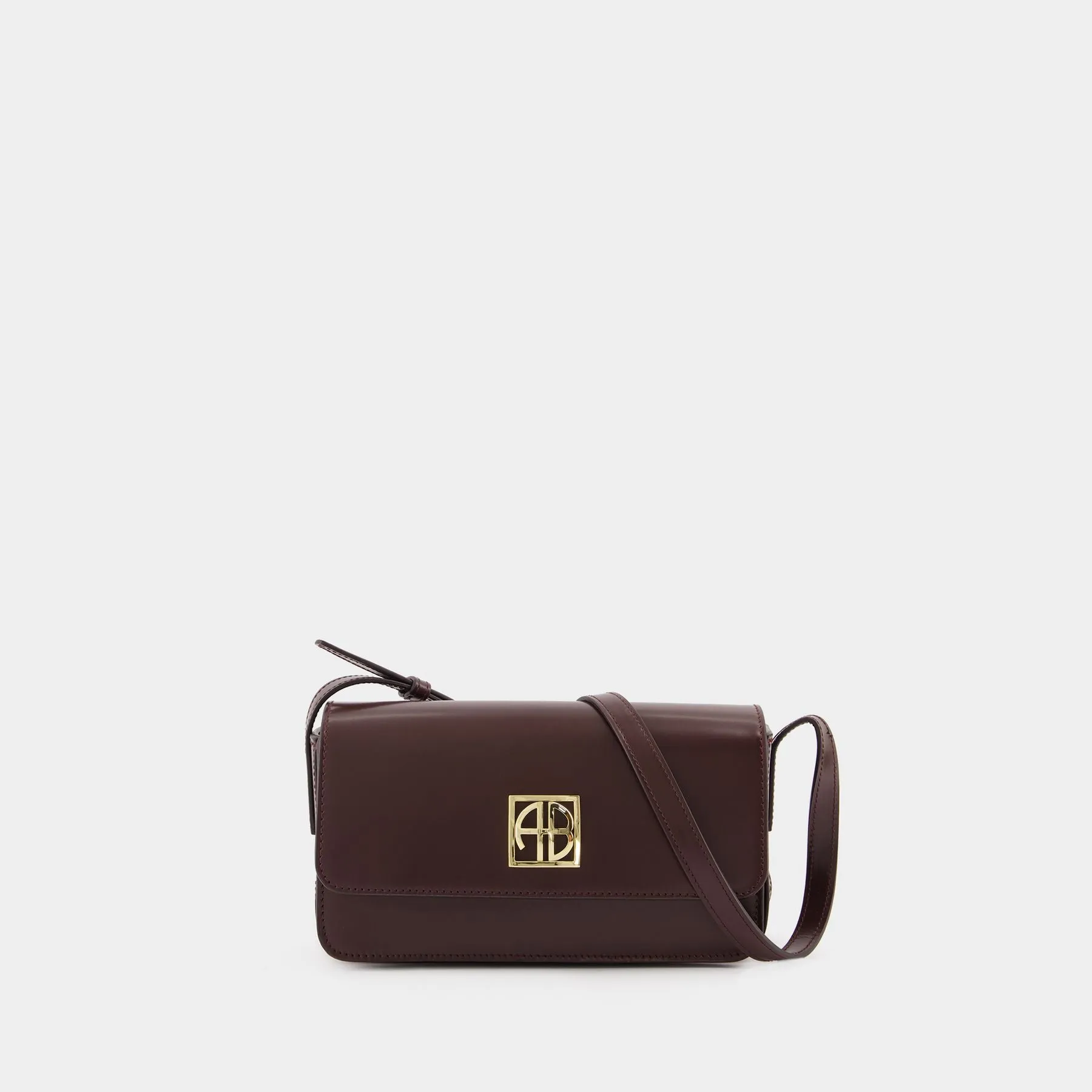 Elly Crossbody - ANINE BING - Leather - Burgundy