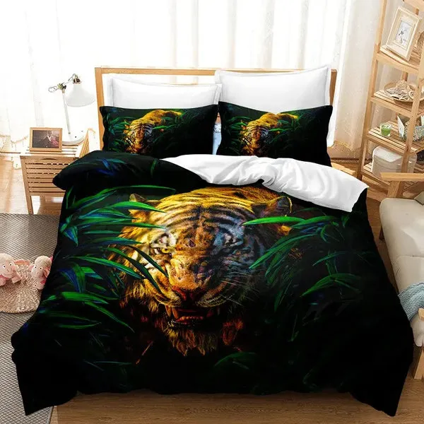 Embushed Giant Tiger Duvet Cover