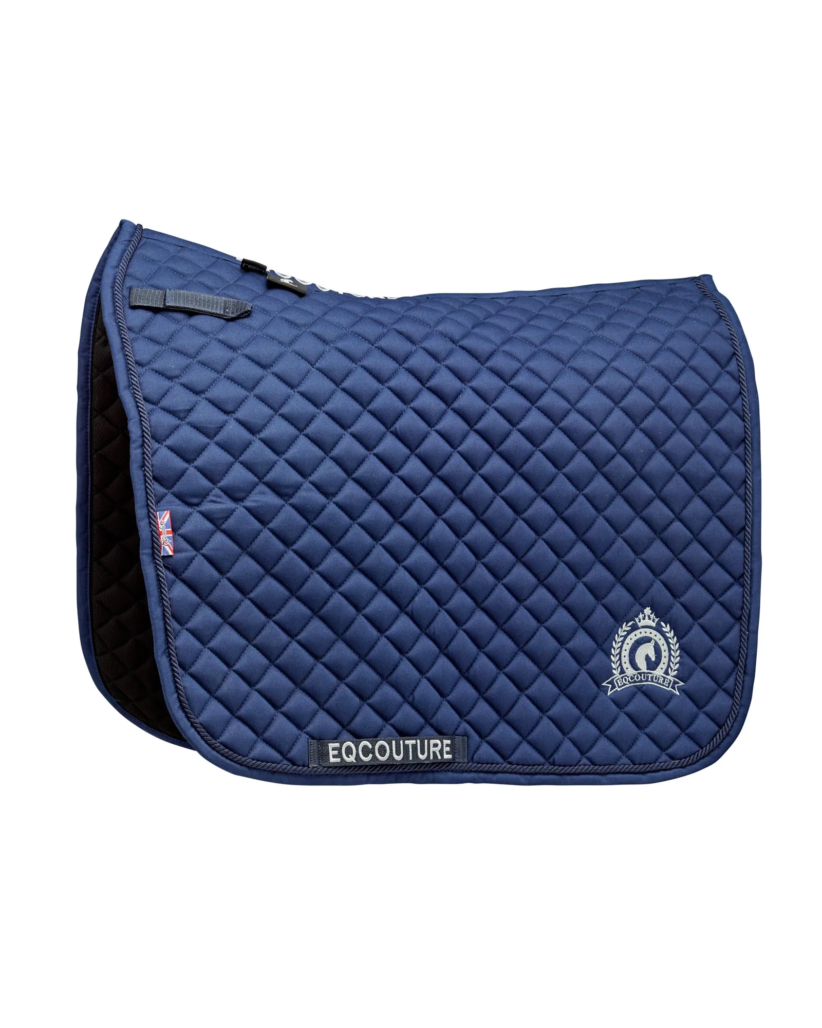 Eqcouture 'Symmetry' Classic Quilt Dressage Saddle Pad - MIDNIGHT (NAVY)