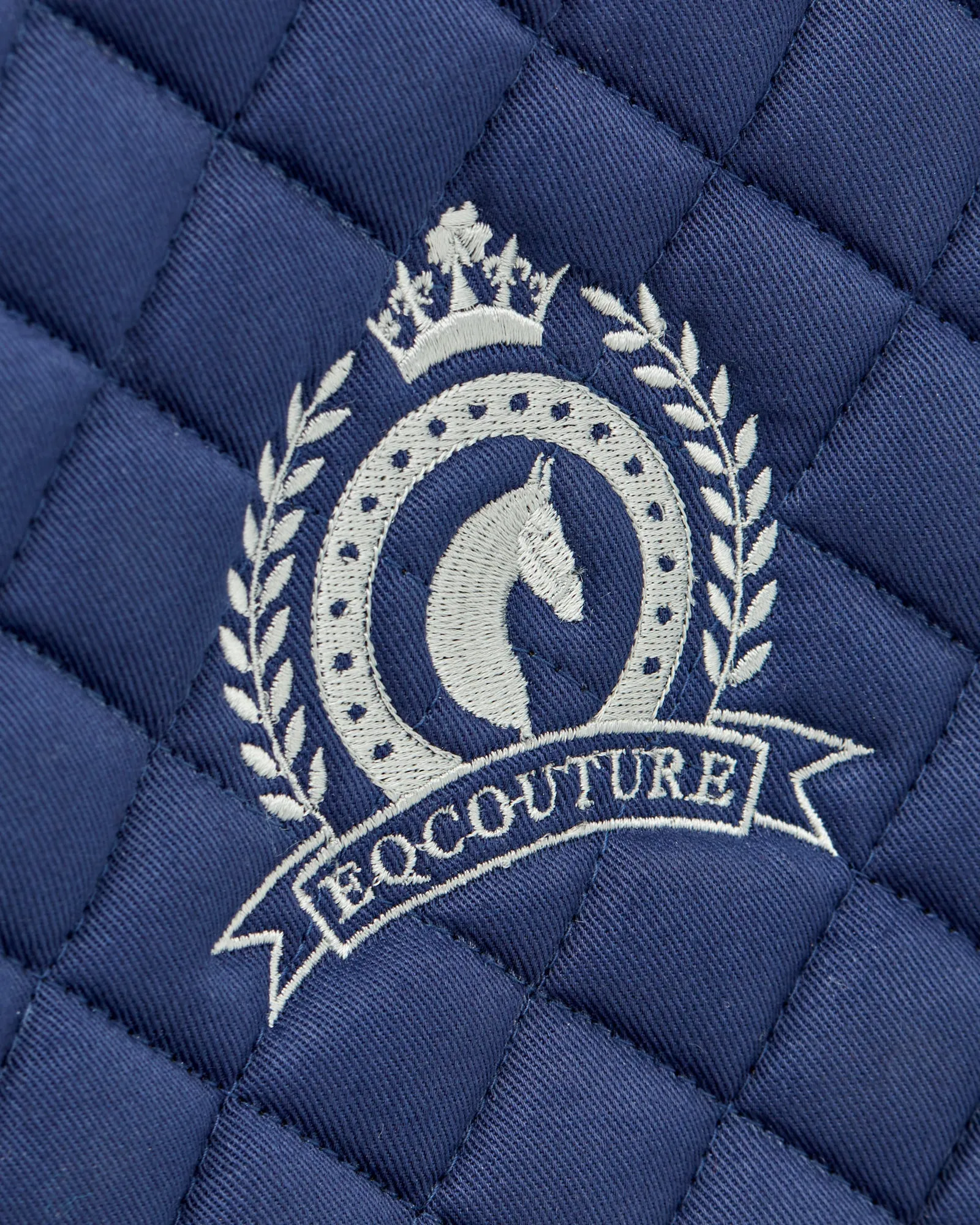 Eqcouture 'Symmetry' Classic Quilt Dressage Saddle Pad - MIDNIGHT (NAVY)