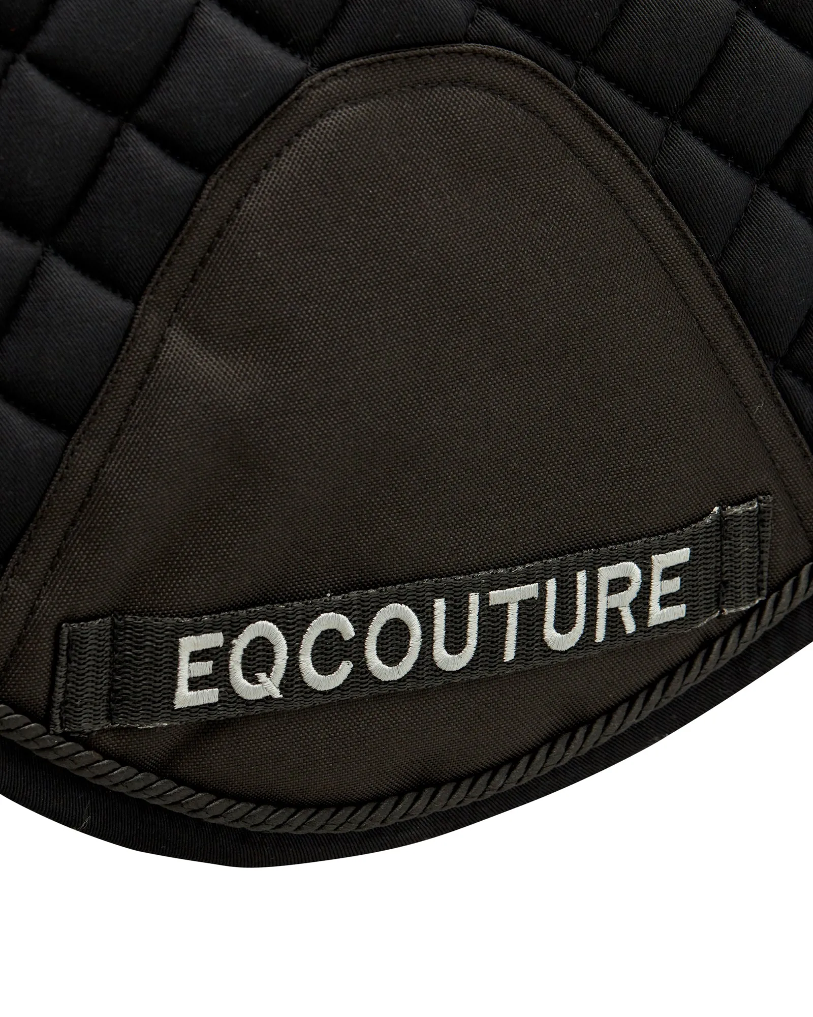 Eqcouture 'Symmetry' Classic Quilt Jumping Saddle Pad - CHARCOAL (BLACK)