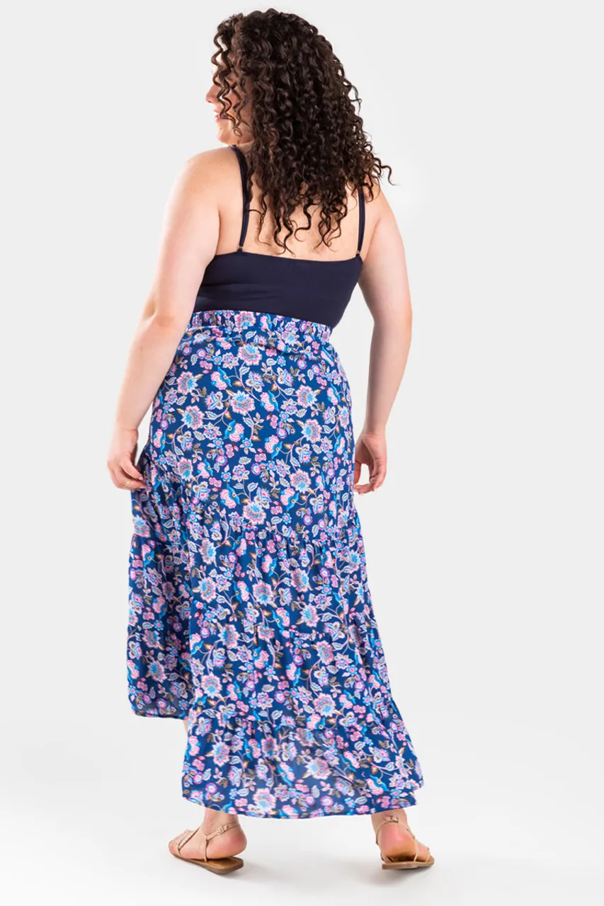 Eve Tiered Paisley Maxi Skirt