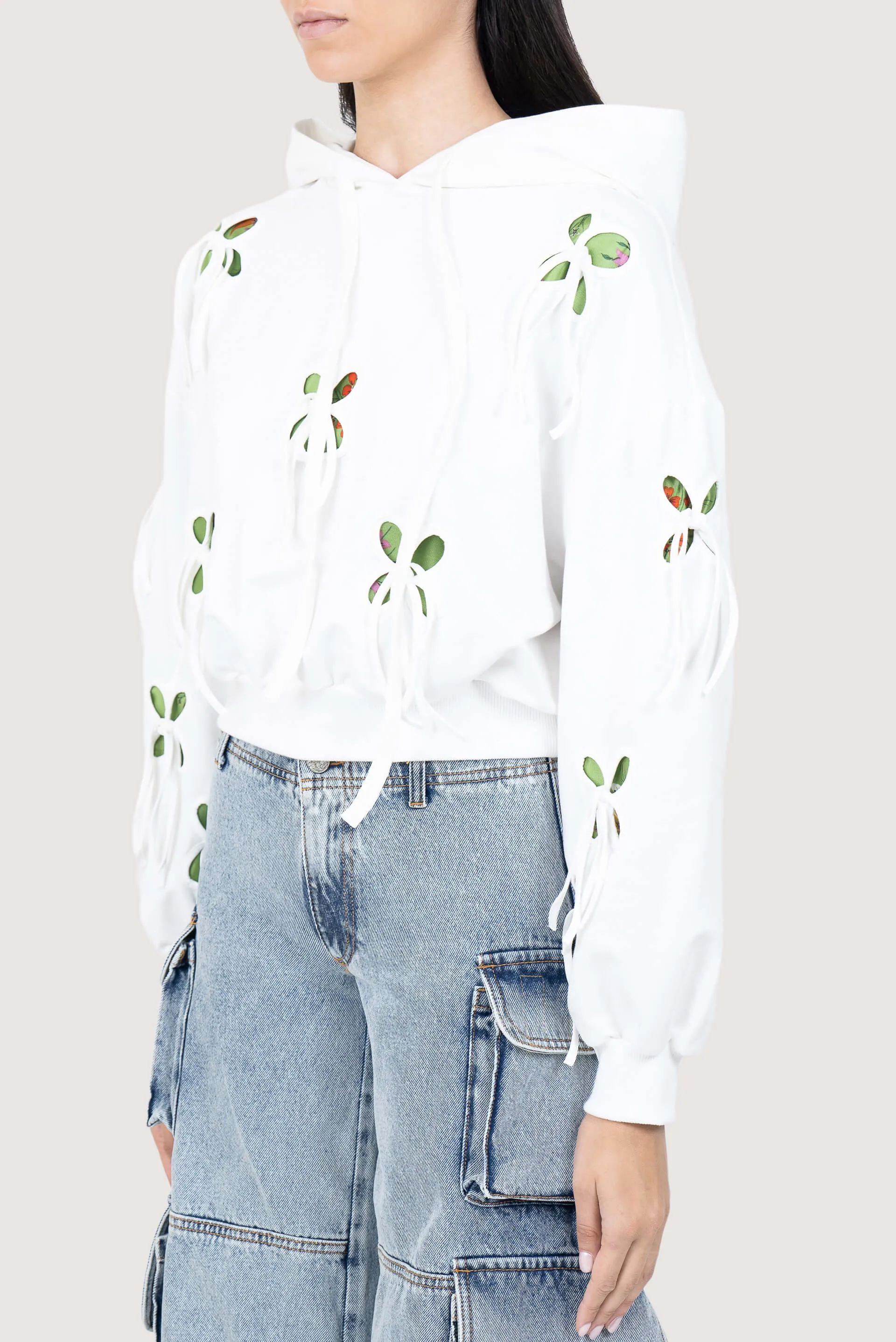 Exclusive J.Kim  Exclusive Petal Cut-Out Hoodie